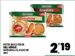 Eurospar FETTE BISCOTTATE DELVERDE offerta