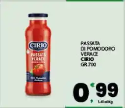 Eurospar PASSATA DI POMODORO VERACE offerta