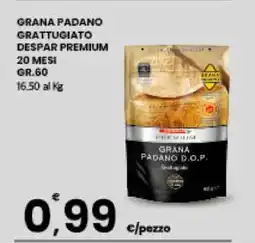 Eurospar GRANA PADANO GRATTUGIATO DESPAR PREMIUM offerta