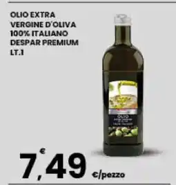 Eurospar OLIO EXTRA VERGINE D'OLIVA 100% ITALIANO DESPAR PREMIUM LT.1 offerta