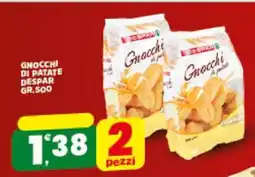 Eurospar Gnocchi di patate DESPAR offerta