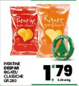Eurospar PATATINE DESPAR RIGATE/CLASSICHE offerta