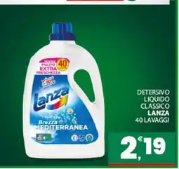 Eurospar DETERSIVO LIQUIDO CLASSICO LANZA 40 LAVAGGI offerta
