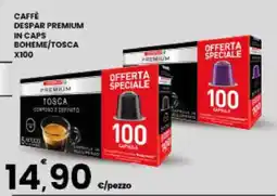Eurospar CAFFÈ DESPAR PREMIUM IN CAPS BOHEME/TOSCA X100 offerta
