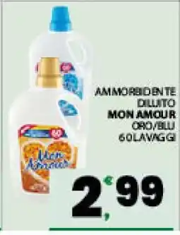 Eurospar Ammorbidente Diluito Mon Amour offerta