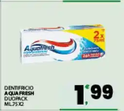 Eurospar DENTIFRICIO AQUAFRESH DUOPACK offerta