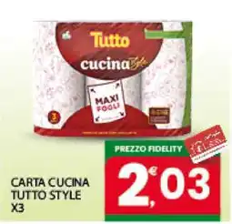 Eurospar CARTA CUCINA TUTTO STYLE X3 offerta