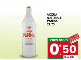 Eurospar ACQUA NATURALE PANNA offerta
