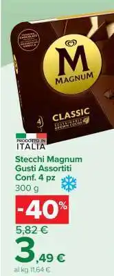 Carrefour Stecchi Magnum Gusti Assortiti Conf. 4 pz offerta