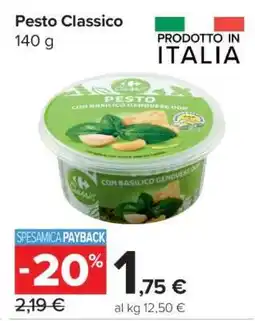Carrefour Pesto Classico offerta