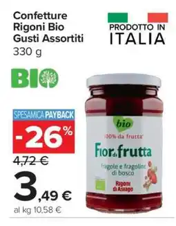 Carrefour Confetture Rigoni Bio Gusti Assortiti offerta