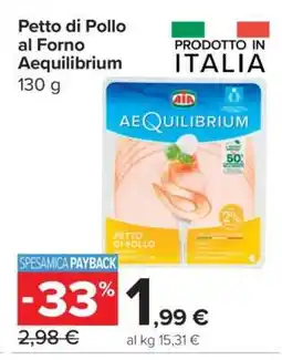 Carrefour Petto di Pollo al Forno Aequilibrium offerta