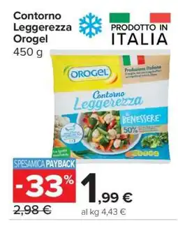 Carrefour CONTORNO LEGGEREZZA OROGEL offerta