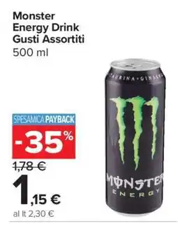 Carrefour Monster Energy Drink Gusti Assortiti offerta