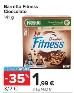 Carrefour Barretta Fitness Cioccolato offerta