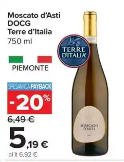 Carrefour Moscato d’Asti DOCG Terre d’Italia offerta