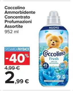 Carrefour Coccolino Ammorbidente Concentrato Profumazioni Assortite offerta