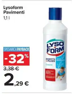Carrefour LYSOFORM PAVIMENTI offerta