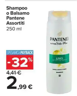 Carrefour Shampoo o Balsamo Pantene Assortiti offerta