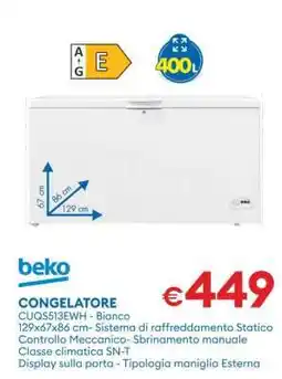 MD Discount CONGELATORE offerta