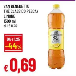 Famila SAN BENEDETTO THÈ CLASSICO PESCA/ LIMONE offerta