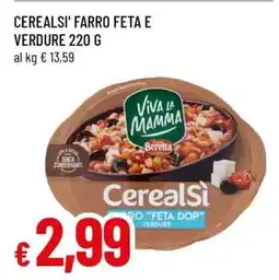 Famila CEREALSI' FARRO FETA E VERDURE 220 G offerta