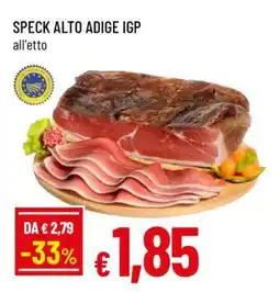 Famila Speck Alto Adige IGP offerta