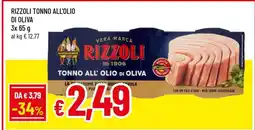 Famila RIZZOLI TONNO ALL'OLIO DI OLIVA offerta