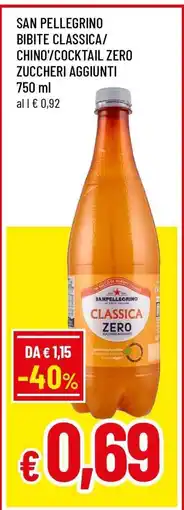 Famila SAN PELLEGRINO BIBITE CLASSICA/CHINO'/COCKTAIL ZERO ZUCCHERI AGGIUNTI offerta