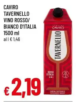 Famila Caviro Tavernello Vino Rosso/Bianco d'Italia offerta