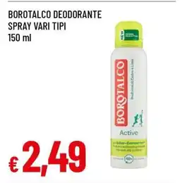 Famila BOROTALCO DEODORANTE SPRAY VARI TIPI offerta