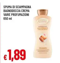 Famila SPUMA DI SCIAMPAGNA BAGNODOCCIA CREMA VARIE PROFUMAZIONI offerta