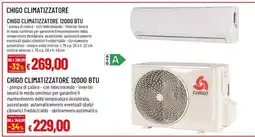 Famila CHIGO CLIMATIZZATORE 12000 BTU offerta