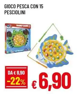 Famila GIOCO PESCA CON 15 PESCIONI offerta