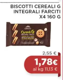 Coop BISCOTTI CEREALI G INTEGRALI FARCITI X4 160 G offerta