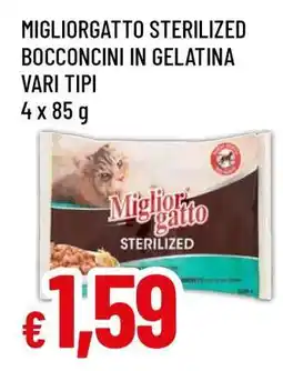 Famila Migliorgatto Sterilized Bocconcini in Gelatina Vari Tipi offerta