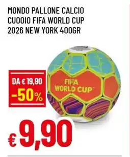 Famila MONDO PALLONE CALCIO CUOIO FIFA WORLD CUP 2026 NEW YORK 400GR offerta