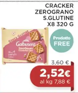 Coop CRACKER ZERO GRANO S.GLUTINE X8 320 G offerta