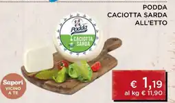 Coop PODDA CACIOTTA SARDA ALL’ETTO offerta