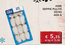 Coop ARBI SEPPIE PULITE offerta