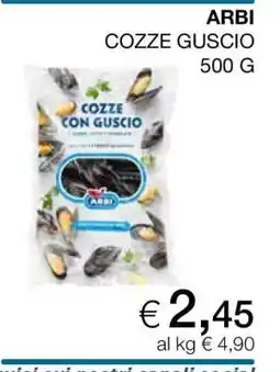 Coop ARBI COZZE GUSCIO offerta