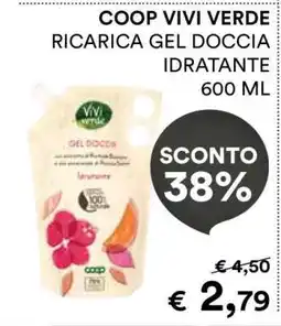 Coop COOP VIVI VERDE RICARICA GEL DOCCIA offerta