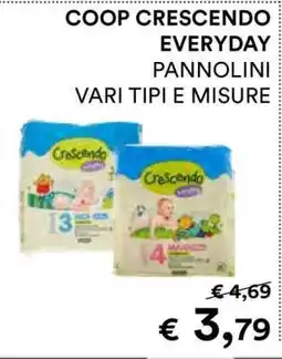 Coop COOP CRESCENDO EVERYDAY PANNOLINI offerta