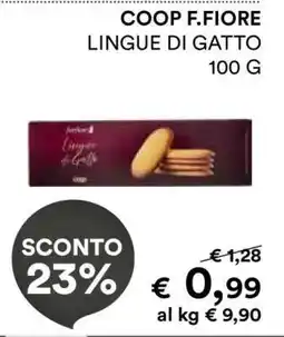 Coop COOP F.FIORE LINGUE DI GATTO 100 G offerta