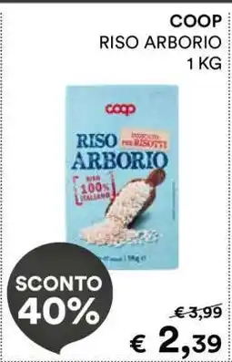 Coop COOP RISO ARBORIO 1 KG offerta