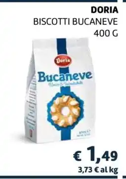 Coop DORIA BISCOTTI BUCANEVE 400 G offerta