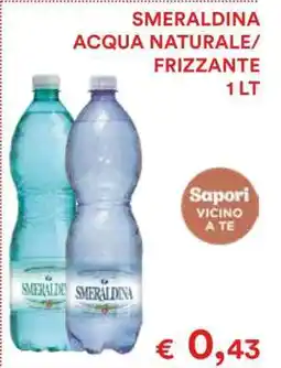 Coop SMERALDINA ACQUA NATURALE/FRIZZANTE 1 LT offerta