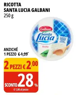Tigros Ricotta santa lucia GALBANI offerta