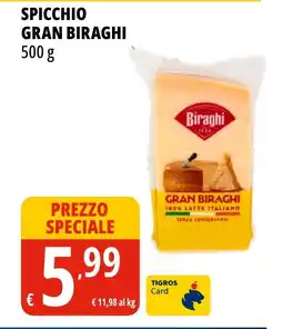 Tigros Spicchio gran biraghi offerta