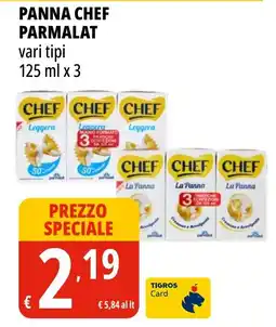 Tigros Panna chef parmalat offerta